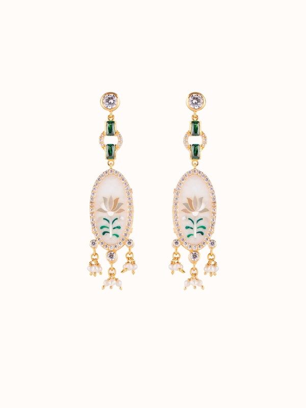 Parchinkari Silver Drop Earrings