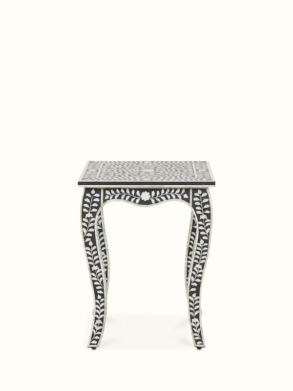Bone Inlay Side Table