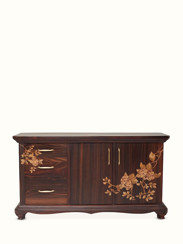 Mysore Rosewood Inlay Sideboard (3-Drawers)
