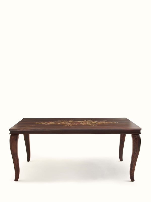 Rosewood Inlay 6-seater Dining Table