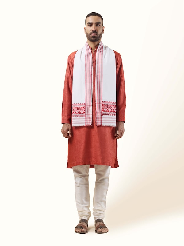 White Cotton Stole