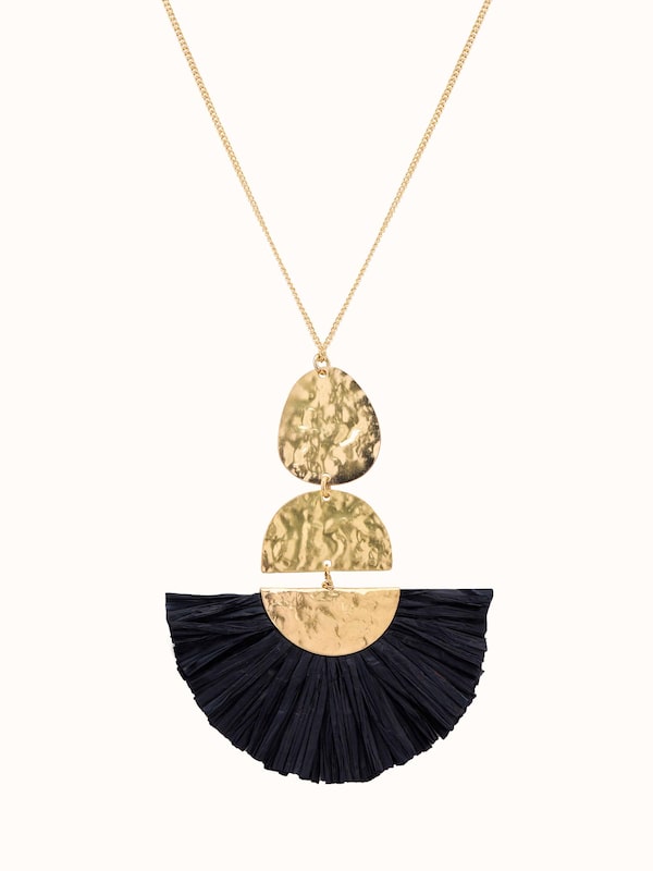 Raffia Fibre Long Necklace