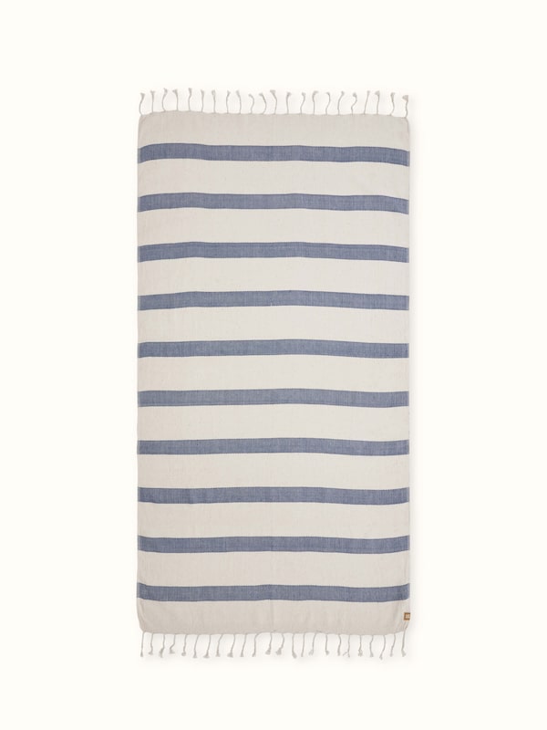 Salya Blue Stripe Cotton Bath Towel (M)