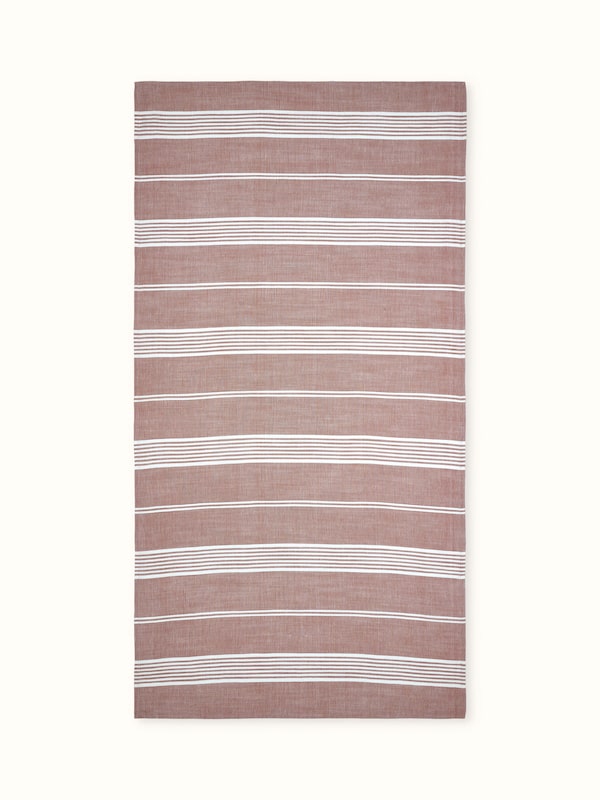 Simhi Pink Stripe Cotton Bath Towel (M)
