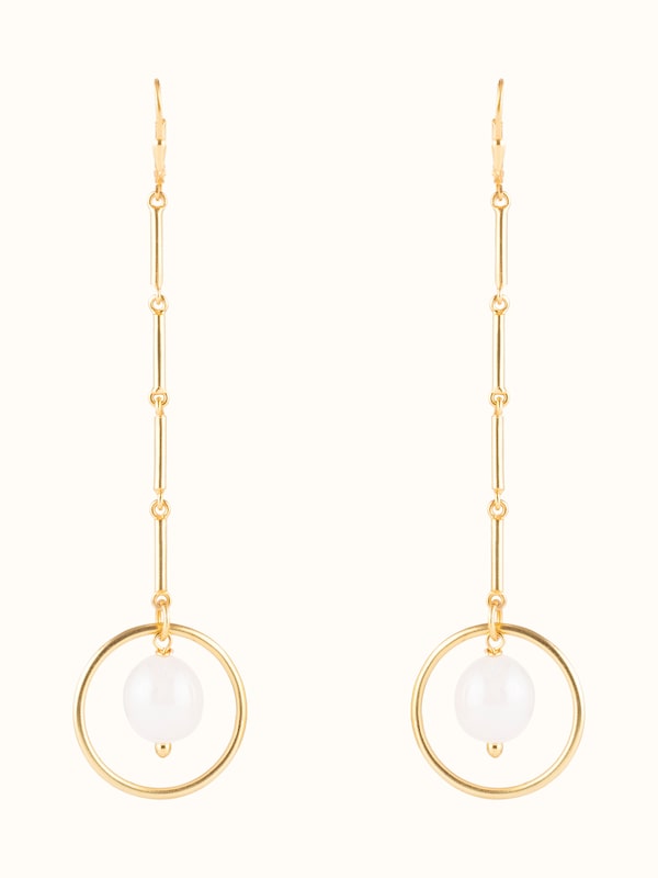 Silver Flame Glass Drop Earrings