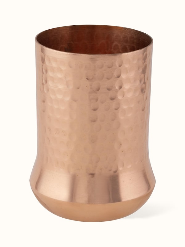 Copper Metal Glass, Hammered