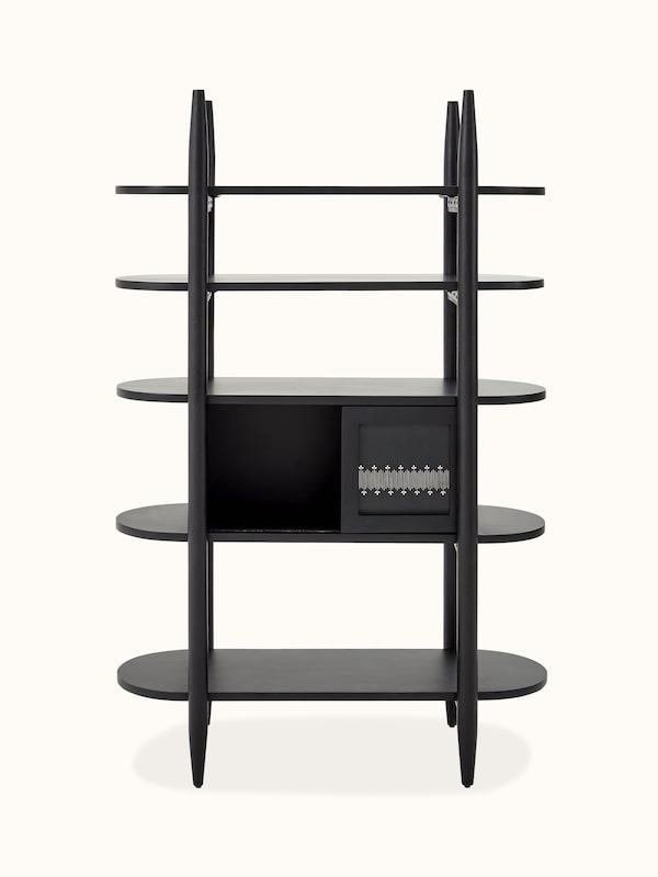Mango Wood Bidri Bookshelf