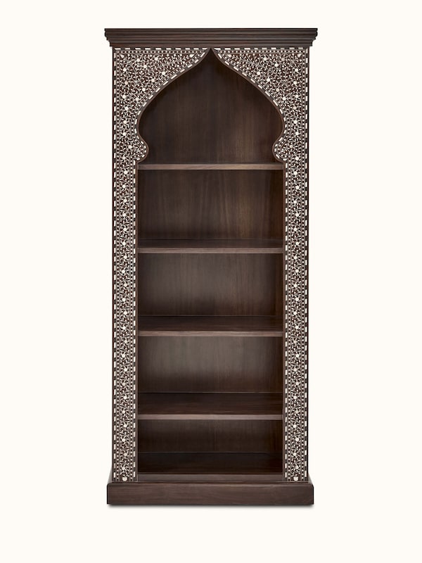 Sheesham Wood Bone Inlay Bookshelf