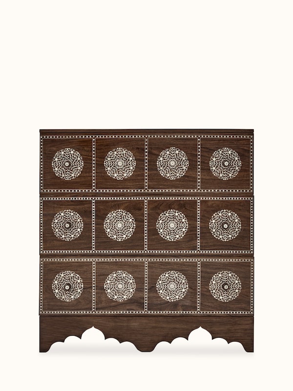 Sheesham Wood & Bone Inlay Chest of Drawers