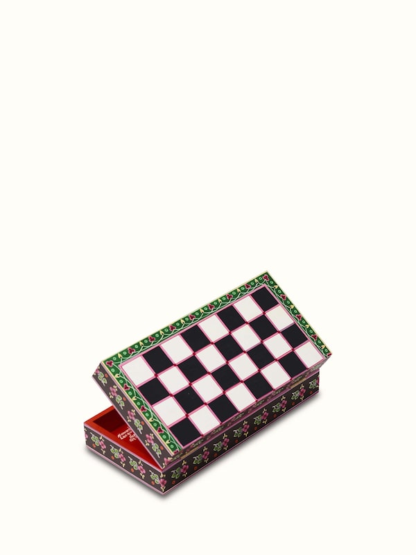 Ganjifa Cedar Wood Chess Set