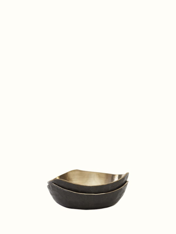 Bell Metal Triangular Dinner Bowl