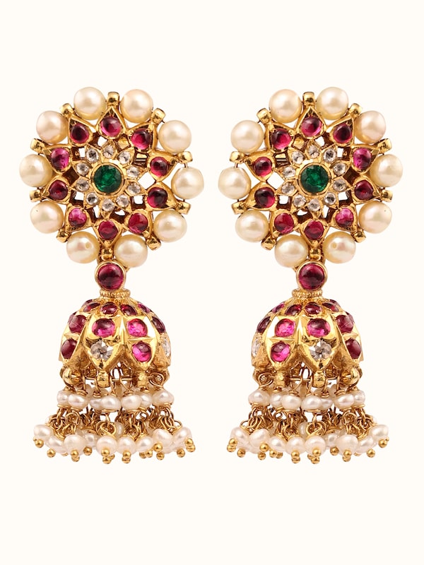 Kundala Velai 22 Karat Gold Jhumkas
