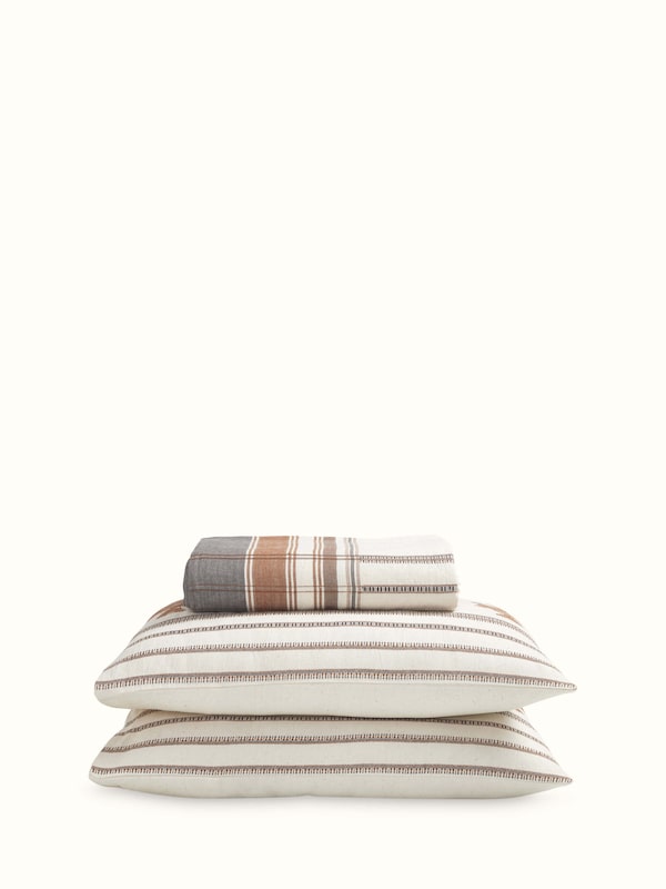 Adalaj Brown Geometric Cotton Bhujodi Extra-weft Queen-size Bedspread Set
