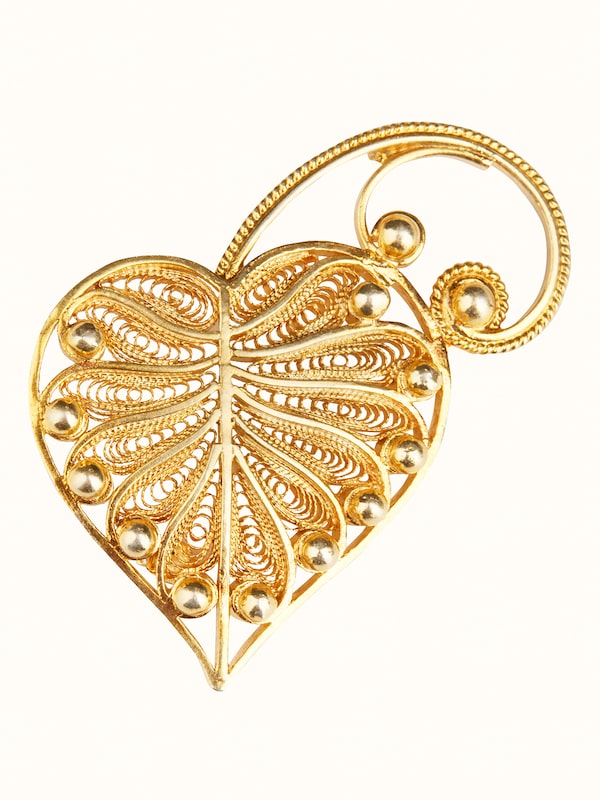 Silver Filigree Brooch Pin