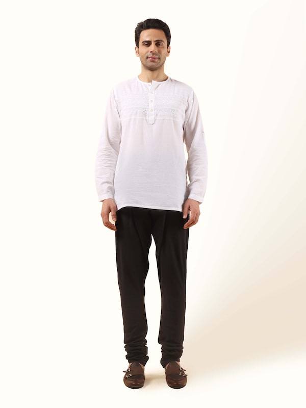 Black Cotton Elasticated Churidar