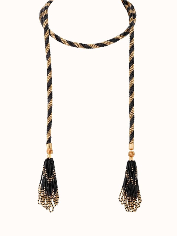 Glass Beads Long Necklace