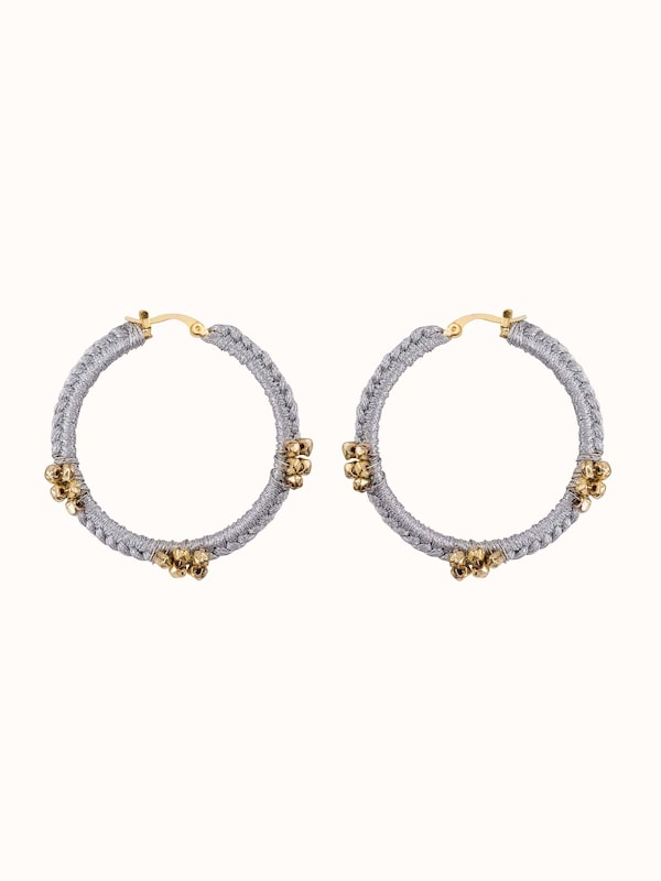 Zari Patwa Hoop Earrings