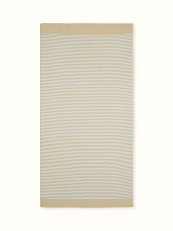 Vayana Solid Yellow Cotton Bath Towel (Xl)