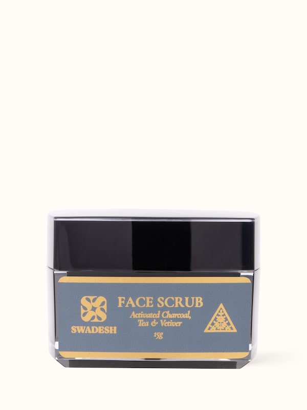 Face Scrub Activated Charcoal, Tea & Vetiver