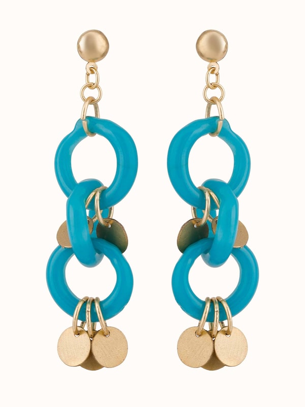 Glass Bead Drop Earrings