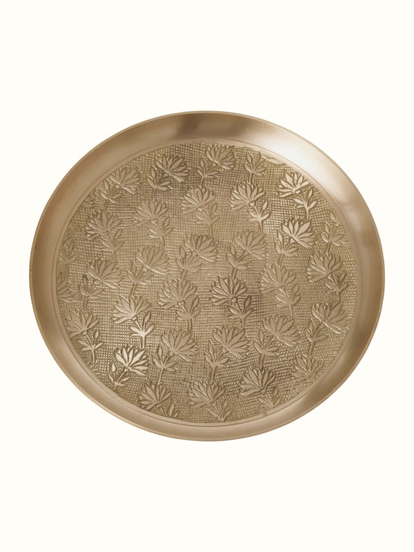 Brass Decorative Plate (10 Inches)