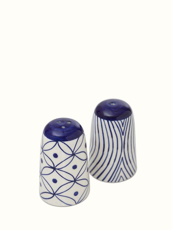Khurja Pottery Ceramic Salt & Pepper Shaker Set (2 Pcs)