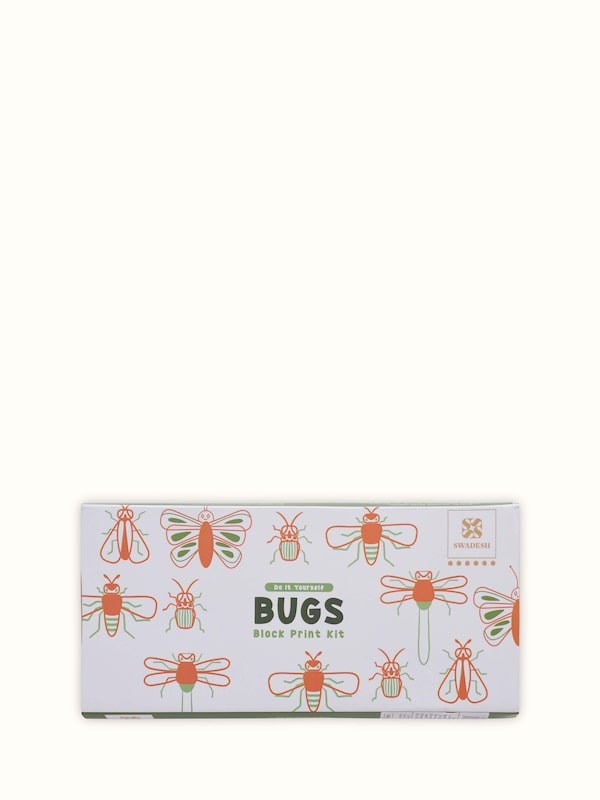 Block Painting DIY Kit Bugs White