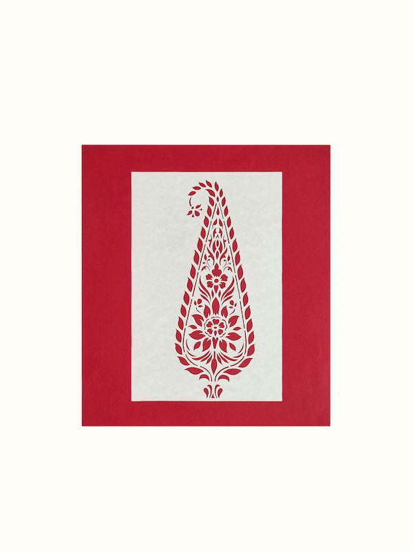 Sanjhi Paper Stencil Mughal Kairi Wall Art