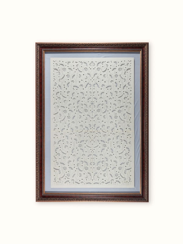 Sanjhi Paper Stencil Kamal Talai Wall Art