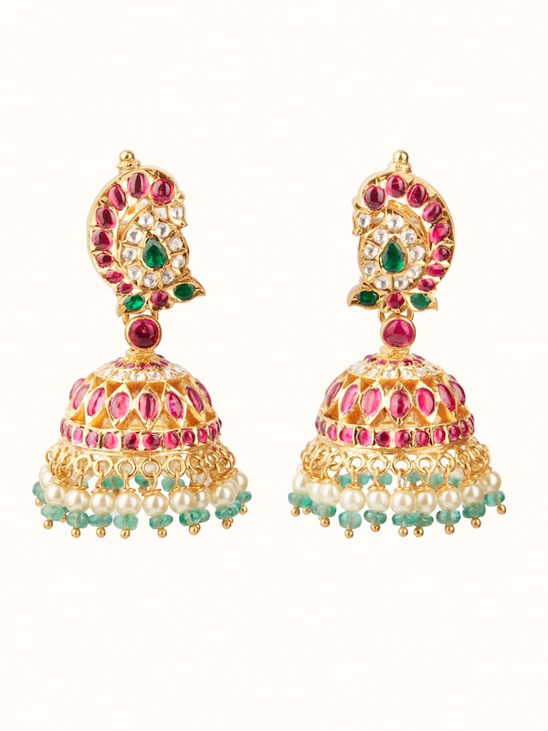 Kundala Velai 22 Karat Gold Jhumkas