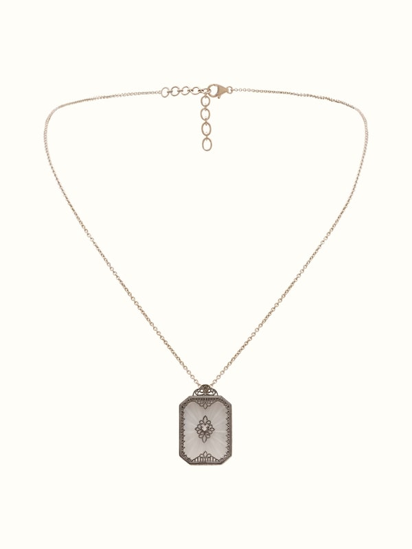 Lapidary 14 Karat Gold Pendant & Chain