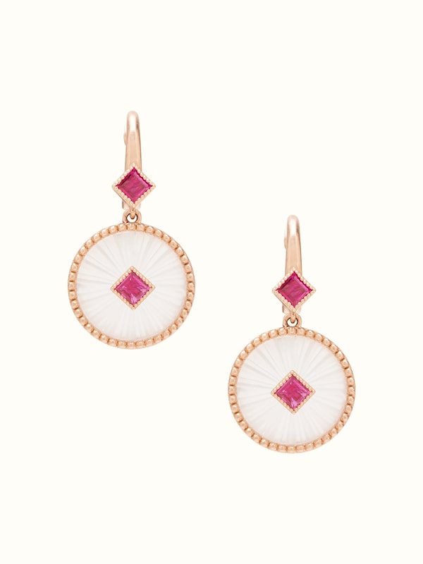Lapidary 14 Karat Gold Drop Earrings