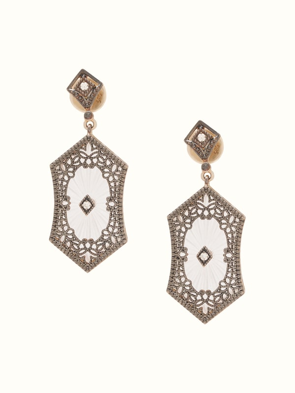 Lapidary 14 Karat Gold Drop Earrings