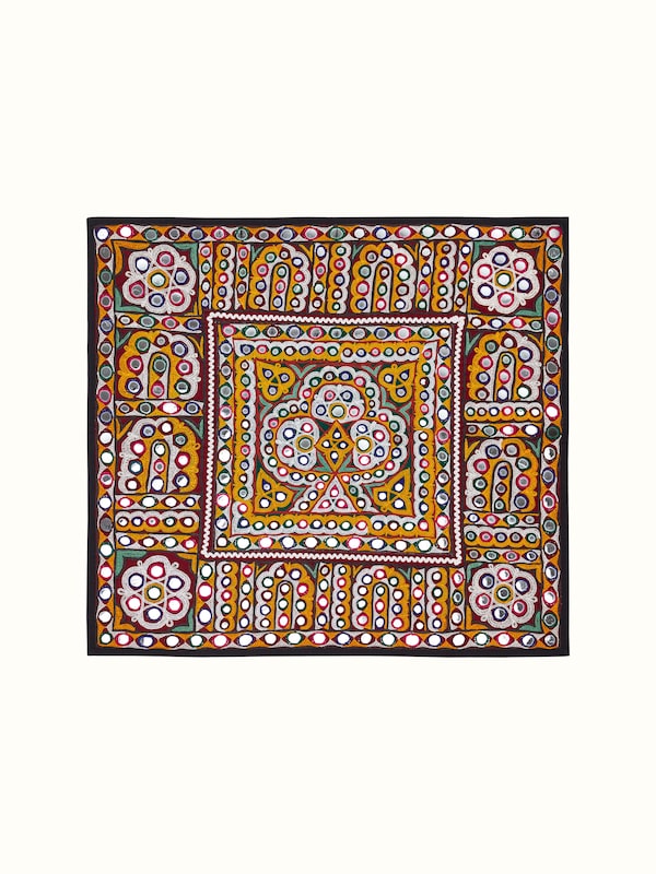 Kutch Embroidery Trees & Flowers Wall Hanging