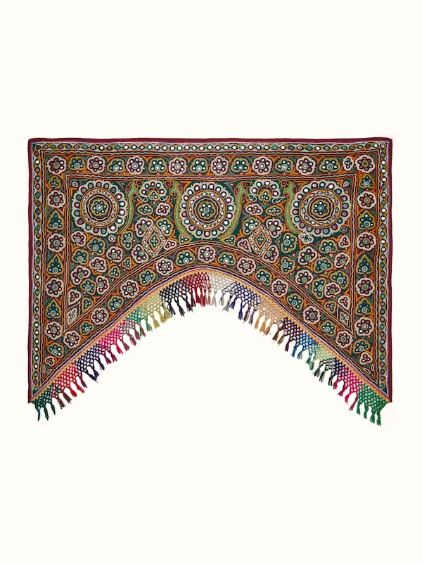 Kutch Embroidery Flowers & Leaves Toran