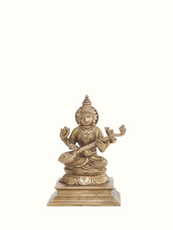 Saraswathi Bronze Casting Idol