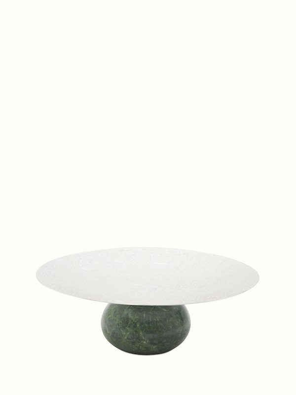 Silver-plated Paisley Round Platter