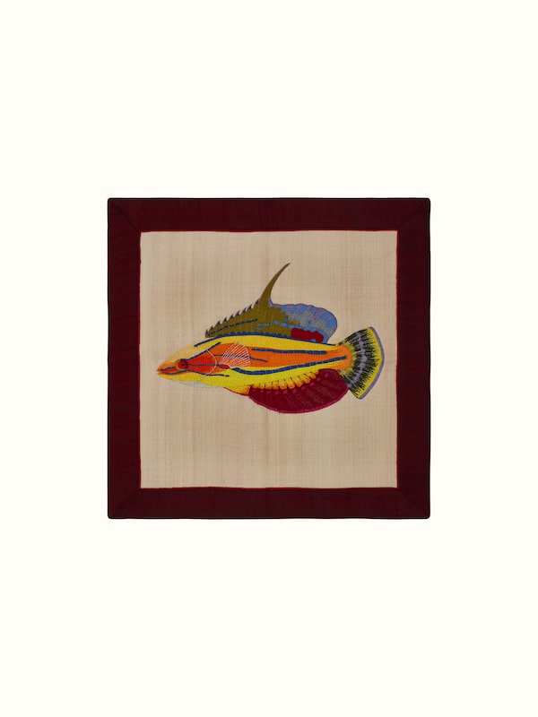 Aari Embroidery Flasher Wrasse Wall Art