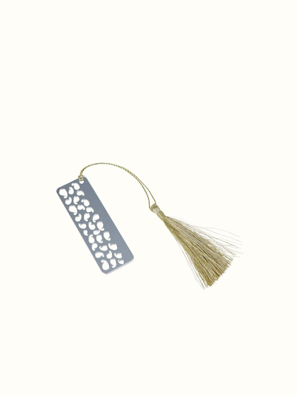 Silver-plated Paisley Bookmark