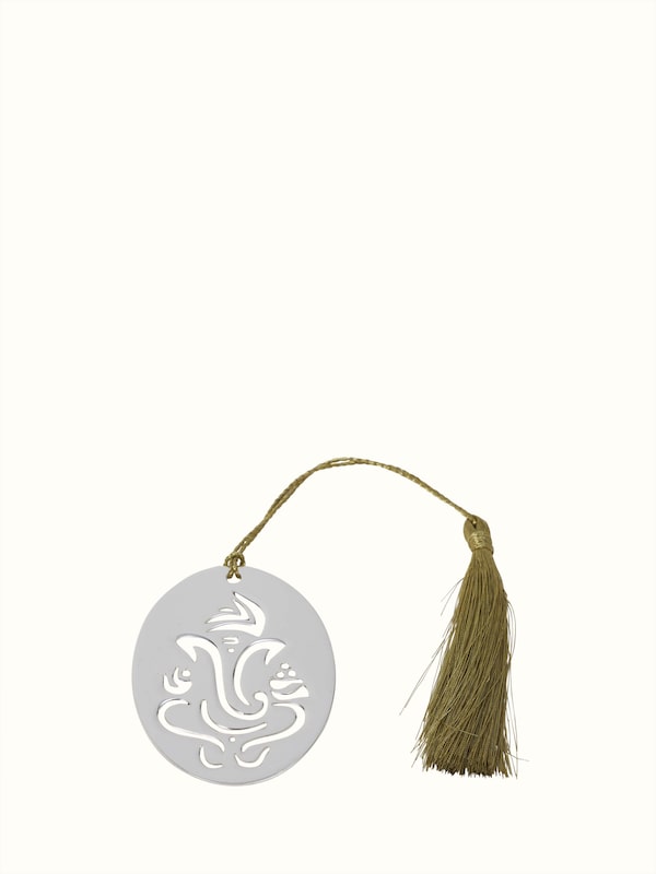 Silver-plated Ganesh Bookmark