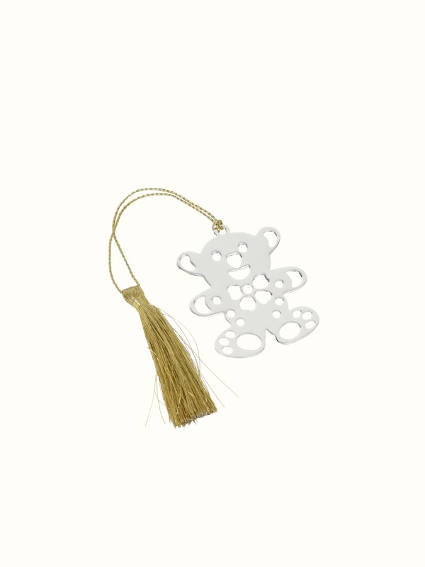 Silver-plated Teddy Bookmark