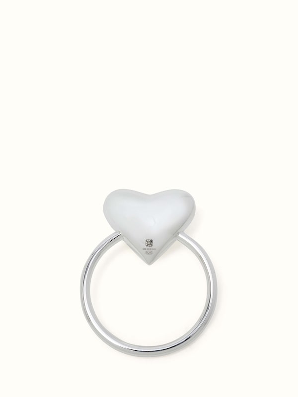 Silver Heart Rattle
