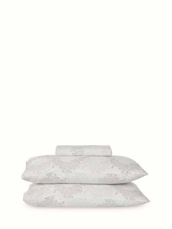 Shivranjini Beige Trellis Cotton Sanganeri Hand Block Print King-size Bedsheet Set
