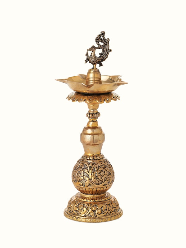 Polished Brass Stambh Vilakku