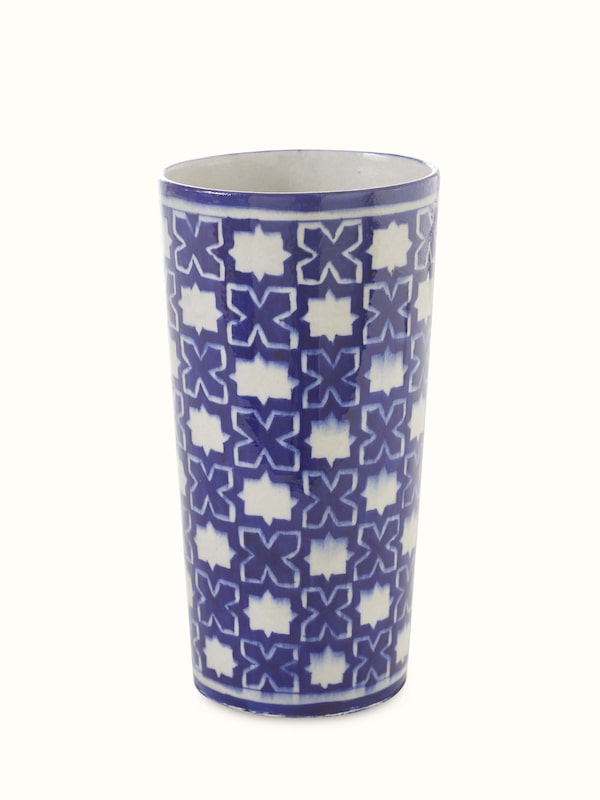 Blue Pottery Ceramic Table Vase