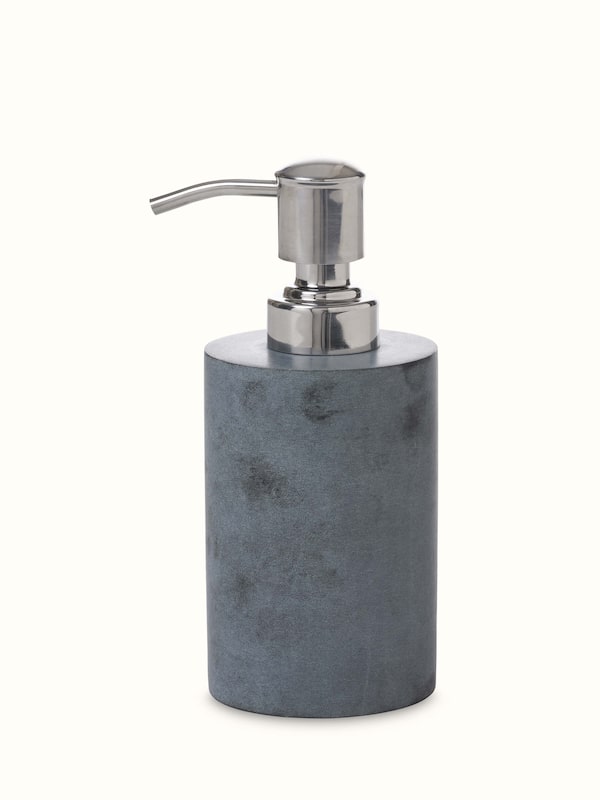Glossy Carved Stone Soap Dispenser