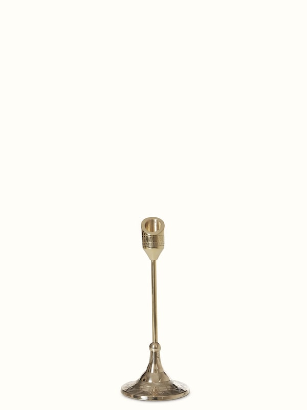 Natural Brass Candle Stand
