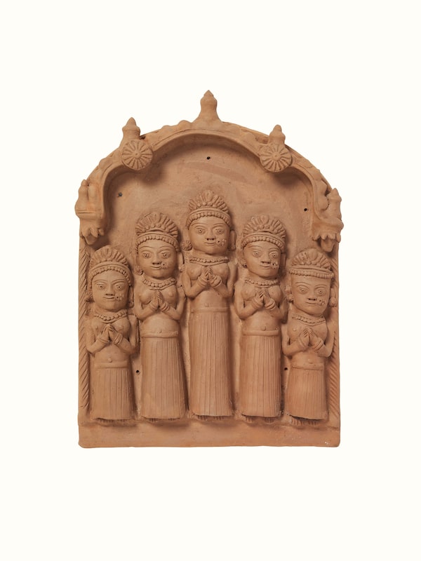 Terracotta Clay Five Lords Sculpture