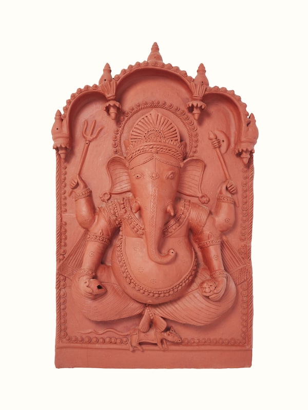 Terracotta Clay Ganesha Idol