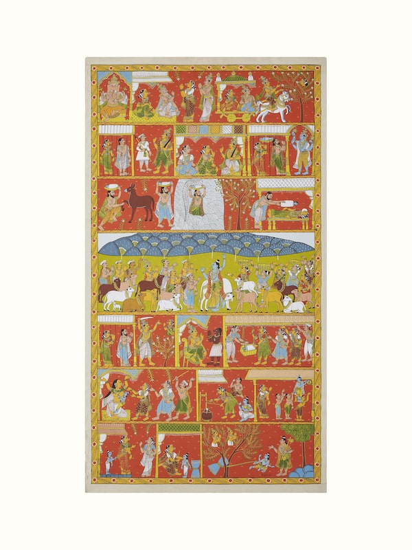 Cheriyal Govardhan Pooja Painting